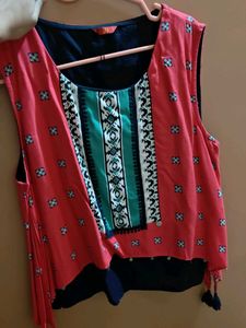 Woven Design Top