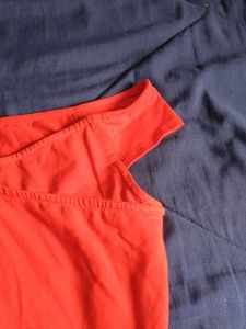 Red Off-Shoulder Bodycon Dress