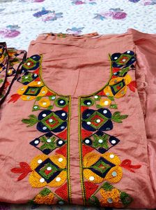 Pink Chanderi Suit Material💕