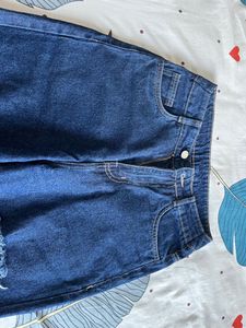 Ripped Wide Leg Jeans