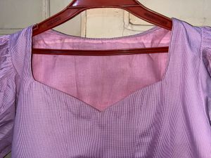 Lilac Puff Sleeve Top