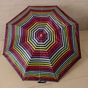 Rainbow Striped Umbrella