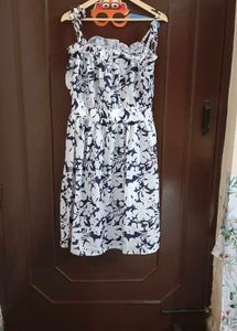 White Tie Up Dress