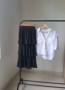 ZARA White Linen Shirt