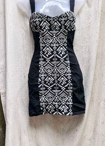 Patterned Mini Dress