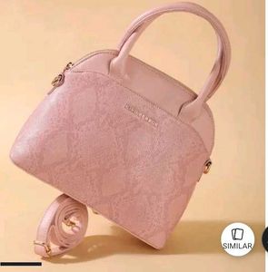 Reptilian Pattern Tote Bag With Detachable Strap