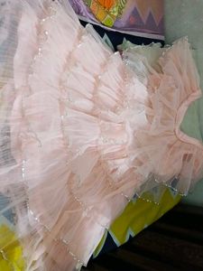 Pink Ruffle Tulle Dress