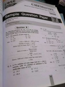 CBSE Chemistry Sample Papers
