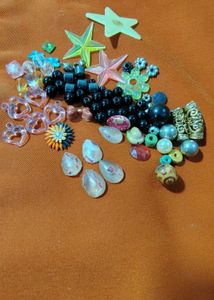 Assorted Beads &amp; Pasting Stones for Handmade Craft