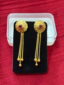 Gold Tone Dangle Earrings