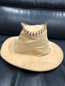 Tan Suede-Like Cowboy Hat