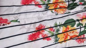 Floral Striped kurti