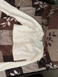 Stylish White Cropped Jacket