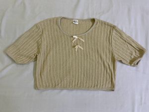 Cute Knit Crop Top Bust 32-36