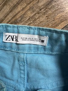 Aqua Denim Shorts