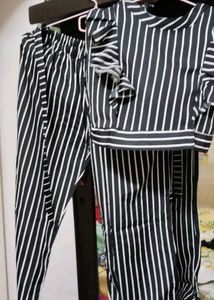 Striped Top and Pant Set