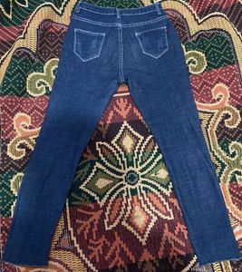 Navy Blue Mid Waisted Jeans