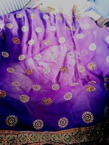 Party Wear Puple Saree