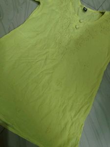 Embroidered Light Green Tunic