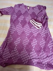 Patterned Purple Dress