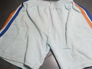 Vintage Striped Athletic Shorts