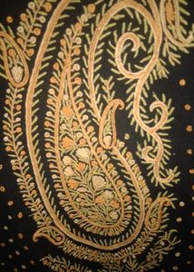Elegant Black &amp; Gold Embroidered suit