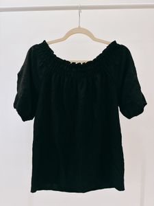 Chic Black Off-Shoulder Top