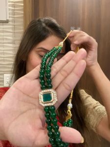 Emerald Green Beaded Necklace
