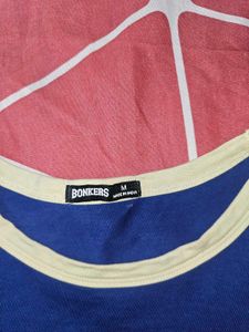 bonkers corner blue crop top