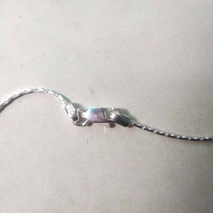 pure Silver Thin  Snack Chain 16inch