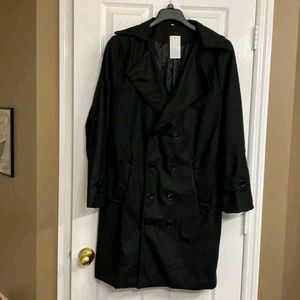 Branded man Stylish Black Trench Coat