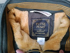 Men's Warm Fleece Lined Jacket, M Size