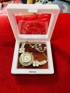 Elegant Silver Watch New With Tag