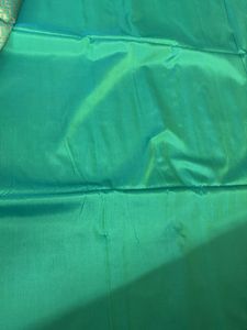 Blue n Green Semi Silk Saree