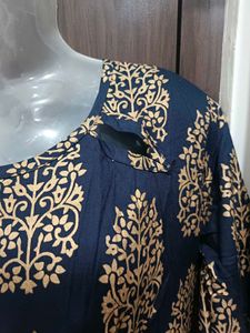 New Black And Golden Naira Kurta