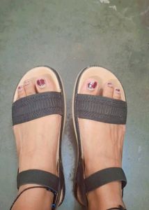 Comfy Black Flat Sandals