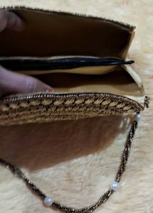 Party Wear Purse Golden