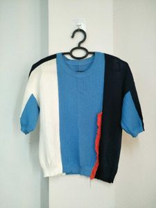 Colorblock Knitted Tops