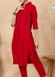 ANOUK Red Kurti Set