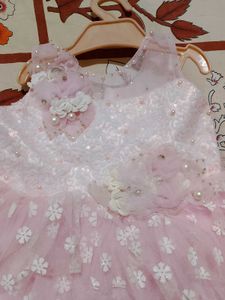 Pink Flower Girl Dress