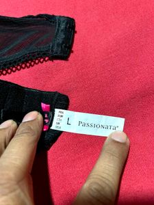 Black Lace Garter Belt – Size L