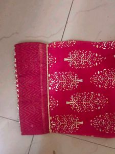 Elegant Pink &amp; Gold Kurta Set