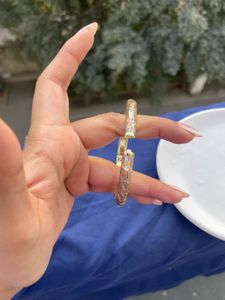 Floral Enamel Bangle Bracelets single