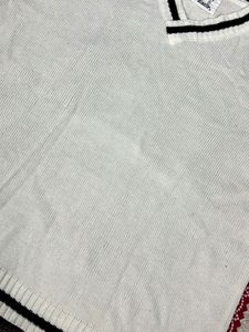 White V-Neck Sweater
