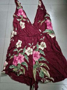 Floral Print Romper