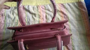 Pink Structured Tote Bag