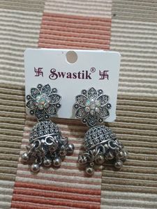 traditional silver jumka