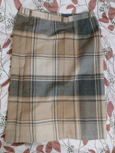 DARBEHLE WOOLEN MINI CHECK SKIRT