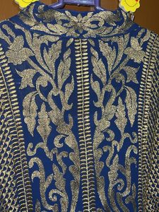 Royal Blue Embroidered Kurta Set &amp; Dupatta