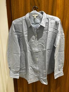 Blue H&M Button-Down Shirt